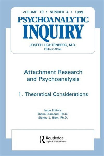 Couverture_Attachment Research and Psychoanalysis