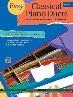 Couverture_Easy Classical Piano Duets For Teacher And Student, Bk 1
