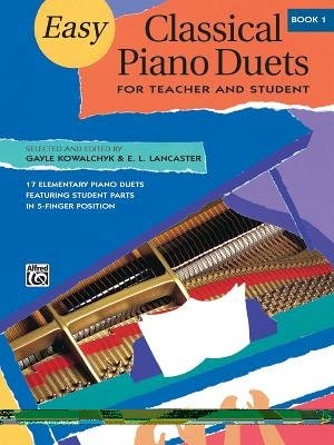 Couverture_Easy Classical Piano Duets For Teacher And Student, Bk 1