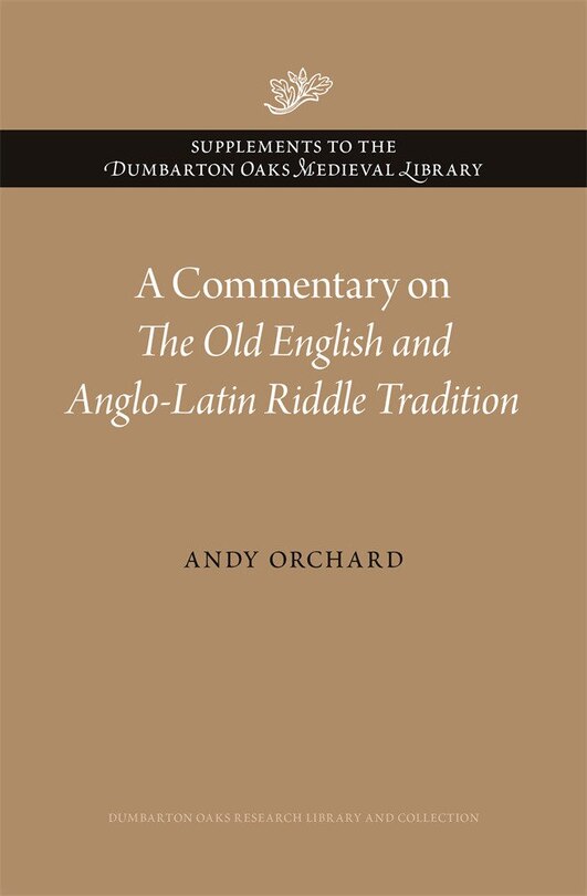 Couverture_Commentary on The Old English and Anglo-Latin Riddle Tradition