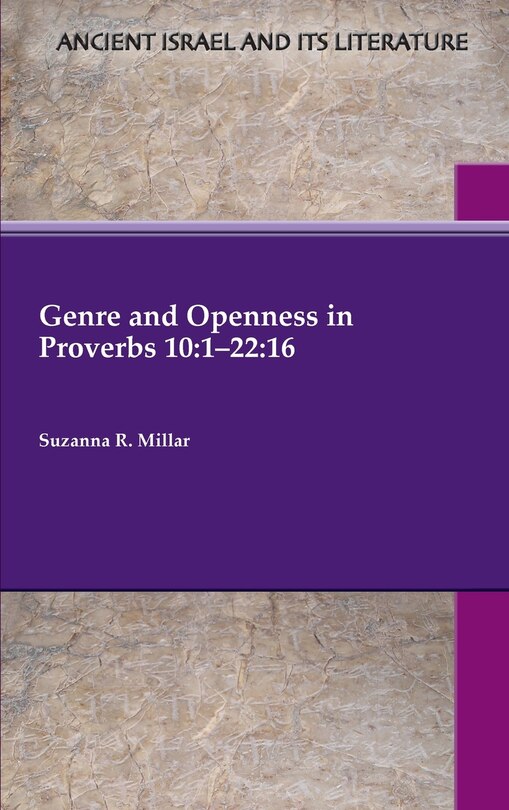 Front cover_Genre and Openness in Proverbs 10