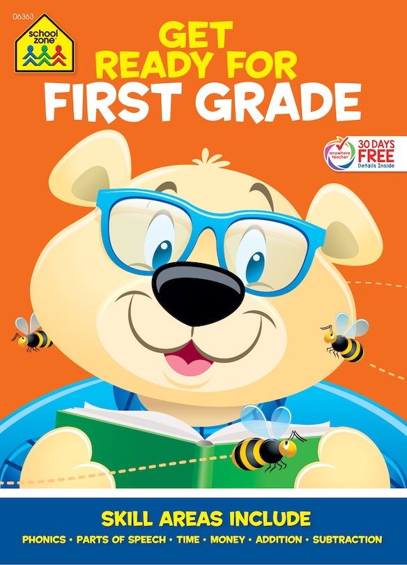 Front cover_School Zone Get Ready for First Grade Workbook