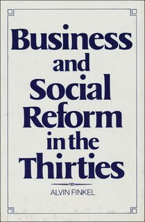 Couverture_Business and Social Reform in the Thirties