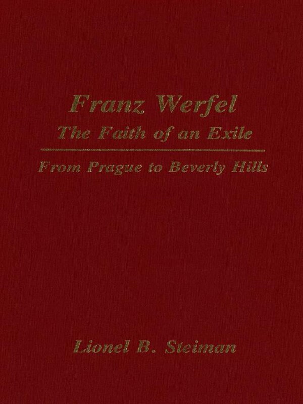 Couverture_Franz Werfel: The Faith of an Exile