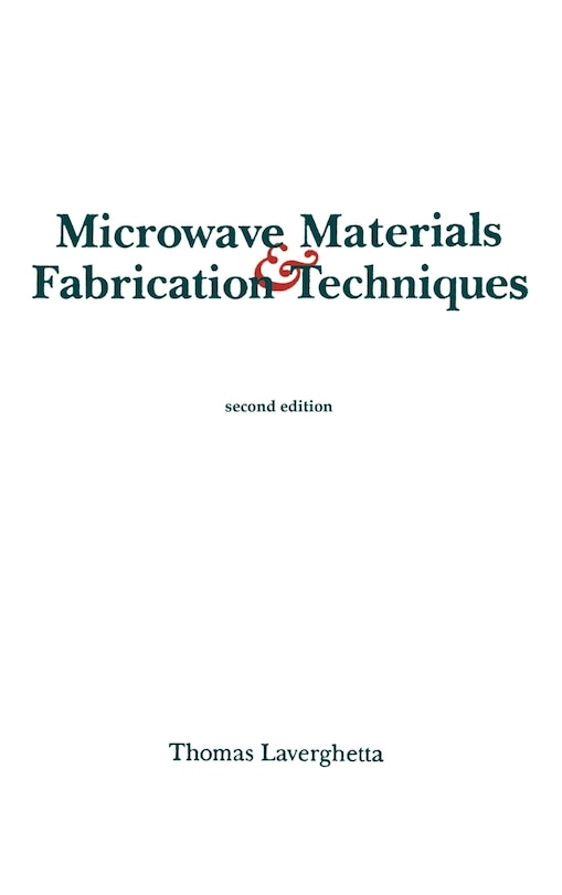 Couverture_Microwave Materials And Fabrication Techniques