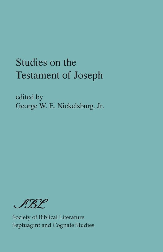 Couverture_Studies on the Testament of Joseph