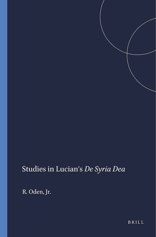 Front cover_Studies in Lucian's De Syria Dea