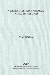 Front cover_A Greek-hebrew/aramaic Index To I Esdras