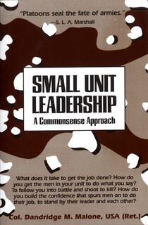 Couverture_Small Unit Leadership