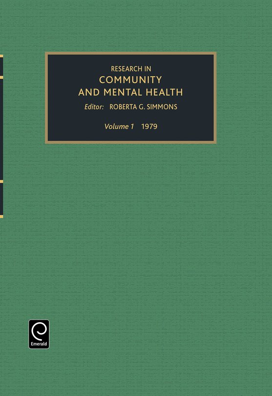 Front cover_Research in Community and Mental Health
