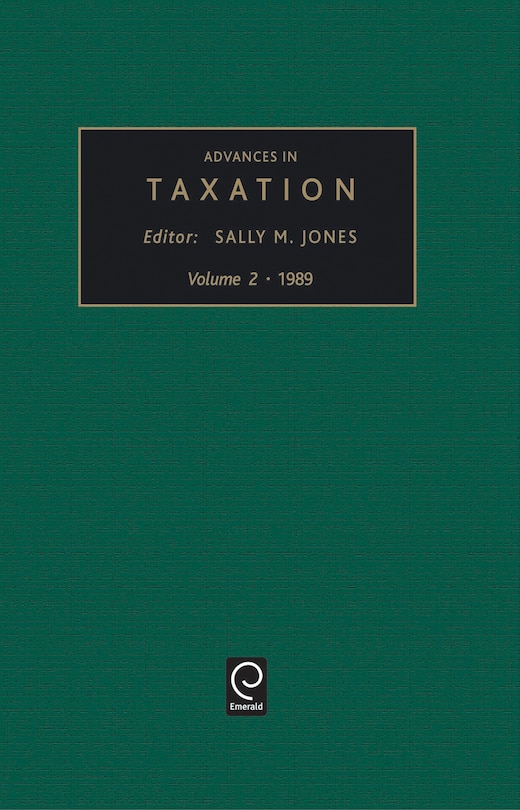 Couverture_Advances in Taxation