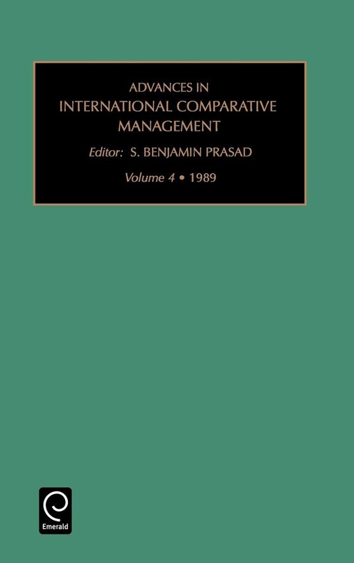 Front cover_Advances in International Comparative Management