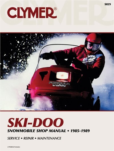 Front cover_Clymer Ski-doo Snowmobile Shop Manual, 1985-1989