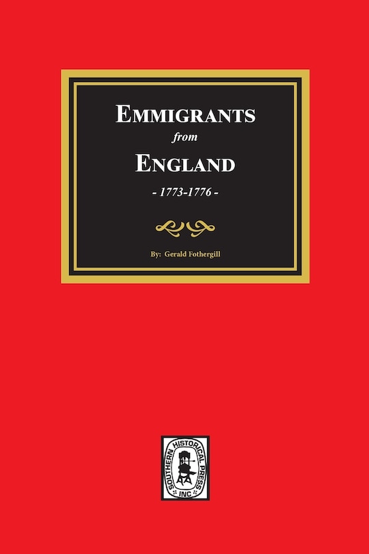 Front cover_Emigrants from England, 1773-1776