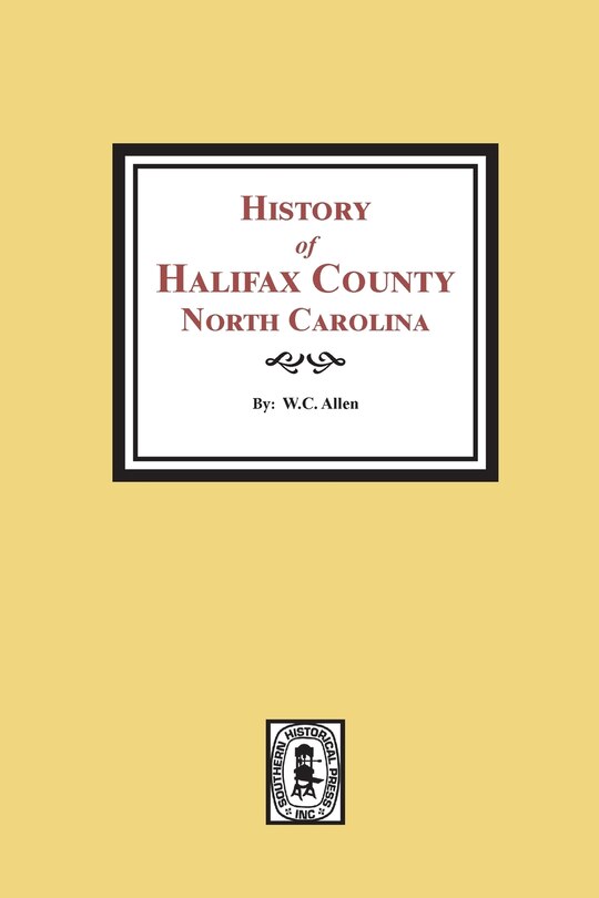 Couverture_History of Halifax County, North Carolina