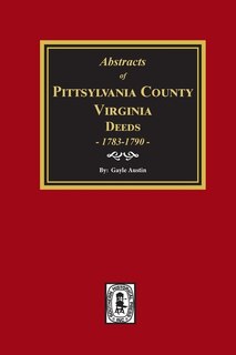 Couverture_Pittsylvania County, Virginia Deeds 1783-1790