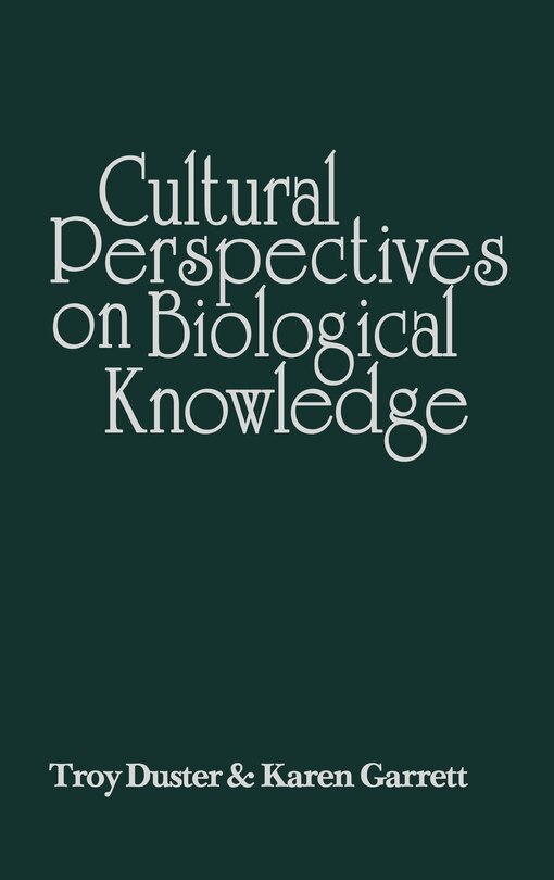 Couverture_Cultural Perspectives On Biological Knowledge