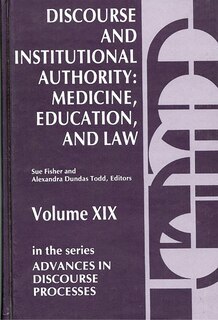 Front cover_Discourse and Institutional Authority