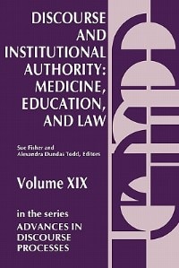 Front cover_Discourse and Institutional Authority