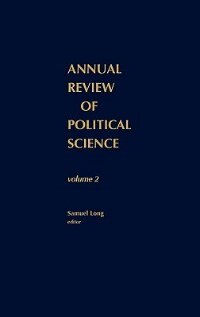 Front cover_Annual Review of Political Science, Volume 2