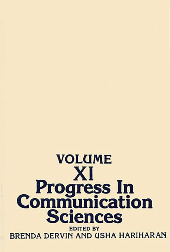 Couverture_Progress In Communication Sciences, Volume 11