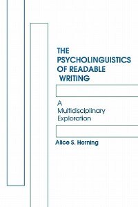 Front cover_The Psycholinguistics of Readable Writing