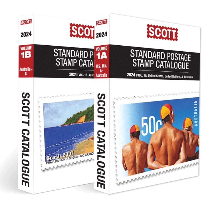 Couverture_2024 Scott Stamp Postage Catalogue Volume 1: Cover Us, Un, Countries A-B (2 Copy Set)