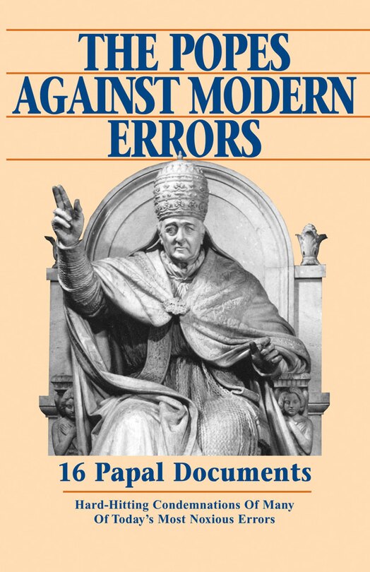 Front cover_The Popes Against Modern Errors