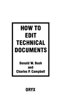 Front cover_How to Edit Technical Documents