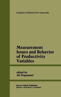 Couverture_Measurement Issues And Behavior Of Productivity Variables