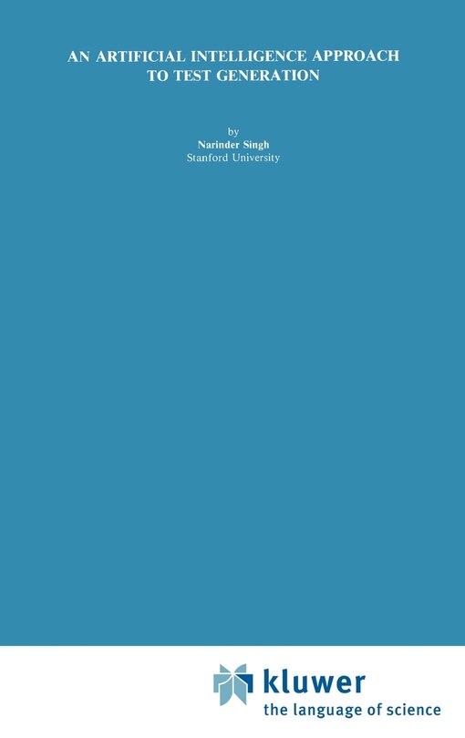 Front cover_An Artificial Intelligence Approach To Test Generation