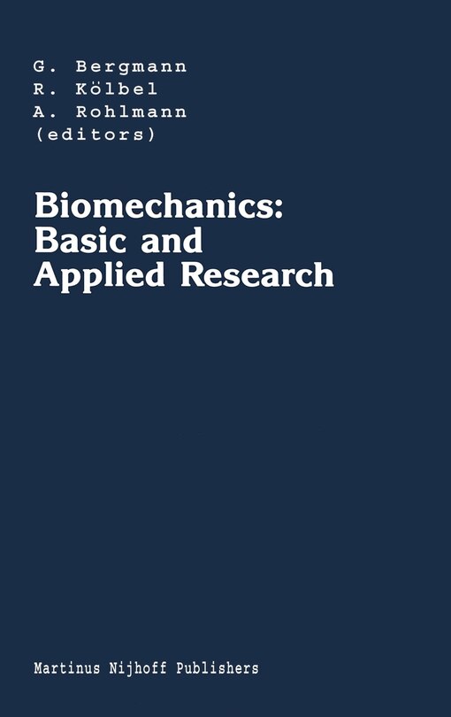 Front cover_Biomechanics: Basic and Applied Research