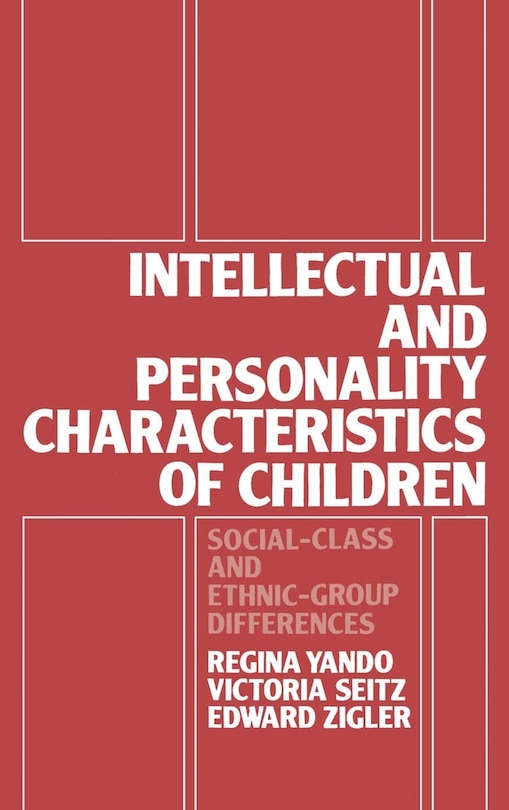 Front cover_Intellectual And Personality Characteristics Of Children