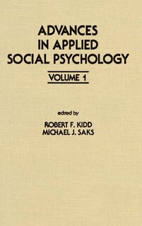 Front cover_Advances In Applied Social Psychology