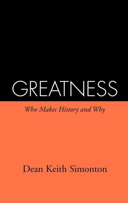 Couverture_Greatness: Who Makes History And Why
