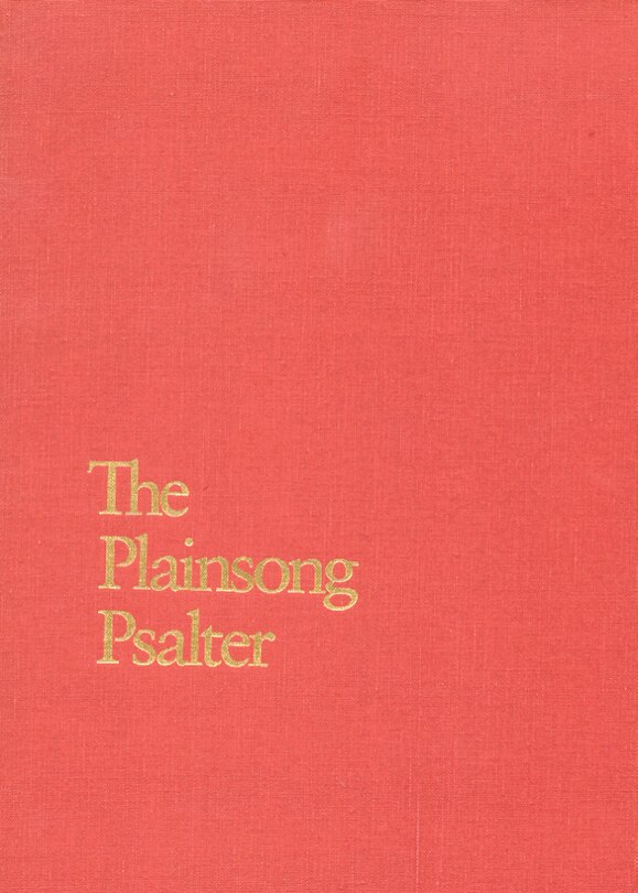 Front cover_Plainsong Psalter