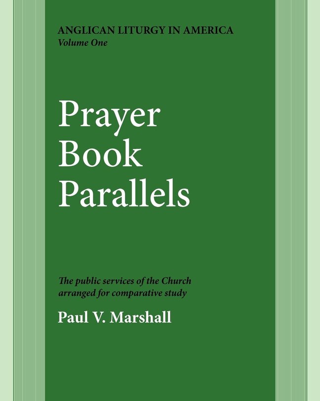 Front cover_Prayer Book Parallels Volume 1