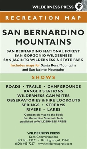 Front cover_Map San Bernardino Mountains