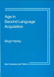 Couverture_Age in Second Language Acquisition
