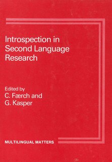 Couverture_Introspection in 2nd Language Research