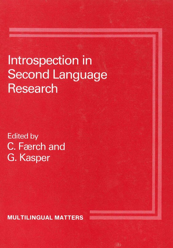 Couverture_Introspection in 2nd Language Research