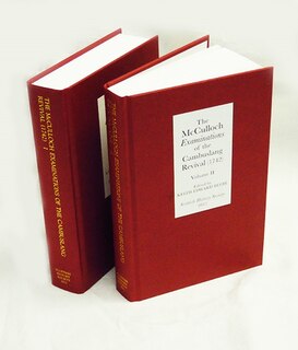 Couverture_The McCulloch <I>Examinations</I> of the Cambuslang Revival (1742): A Critical Edition [2 volume set]