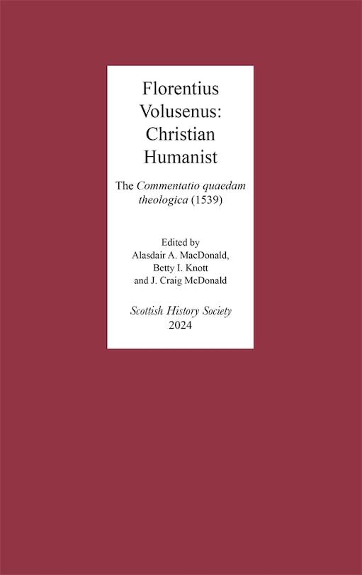 Couverture_Florentius Volusenus: Christian Humanist