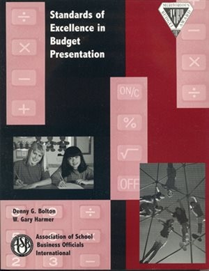 Front cover_Standards Of Excellence In Budget Presentation