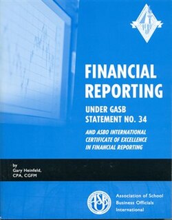 Front cover_Financial Reporting Under GASB Statement No. 34 and ASBO International Certificate of Excellence in Financial Reporting
