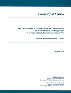 Front cover_The Involvement of Canadian Native Communities in their Health Care Programs