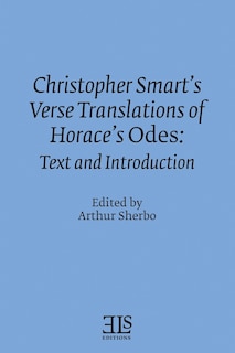 Couverture_Christopher Smart's Verse Translation of Horace's Odes