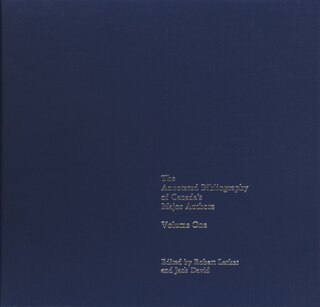 Front cover_The Annotated Bibliography of Canada’s Major Authors