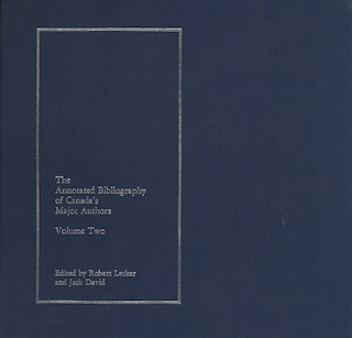 Couverture_The Annotated Bibliography of Canada’s Major Authors