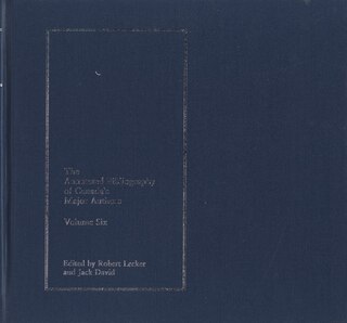 Couverture_The Annotated Bibliography of Canada’s Major Authors